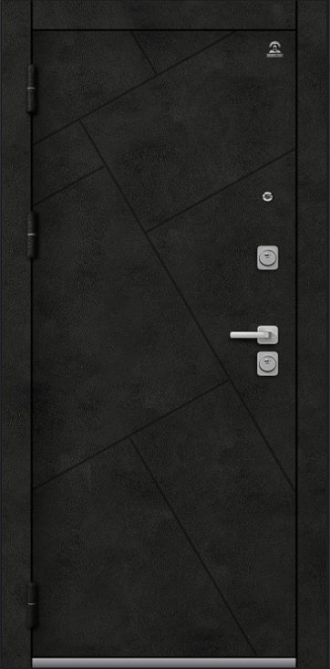 Товар Дверь С-114 Черный Муар+Бетон Темный - Кашемир Сильвер DIS007514