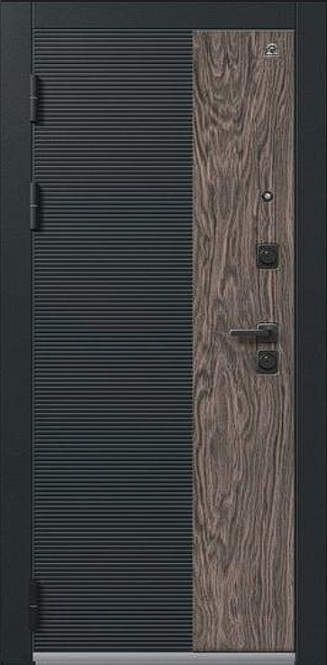 Товар Дверь С-112 Черный Муар+Кварц Черный+Орех Мокко - Базальт DIS007513