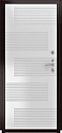 Дверь ДвериПРО Берген ФЛ-185 (10мм, ПВХ Ясень белый) DPRO227822 фото