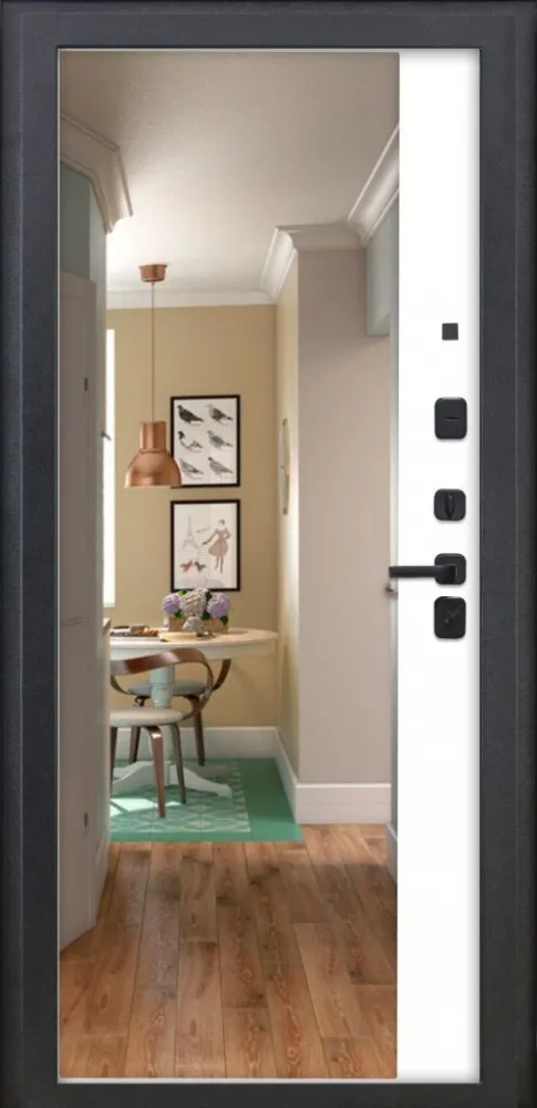 Товар Дверь ДвериПРО Модель 3КЛ-1009 ФЛЗ-23 Веллуто бьянко DPRO228327