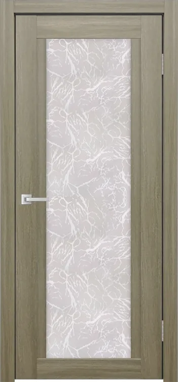 Межкомнатная дверь Легенда К-11 Тон Неаполь Остекление Гранит прозрачный