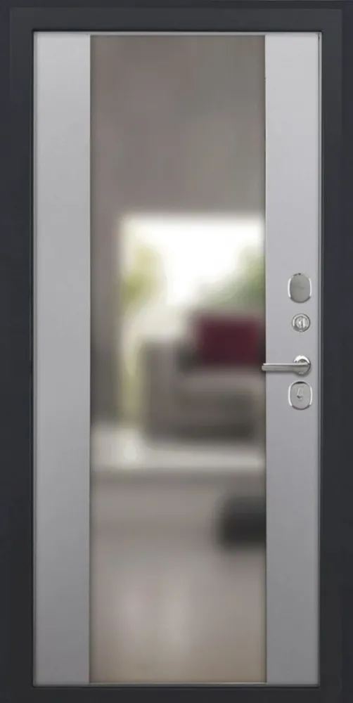 Товар Дверь ДвериПРО Л-3б Алиса (16мм, ПВХ Софт грей, зеркало) DPRO222015