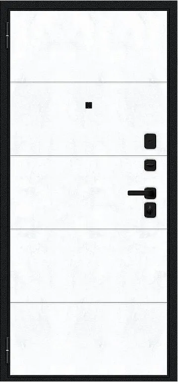 Товар Дверь Браво Граффити-1 Инсайд/SBlack Букле черное/Snow Art DIS007407